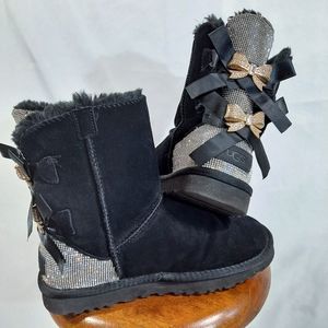 UGG Black Bling Bailey Bow Boots